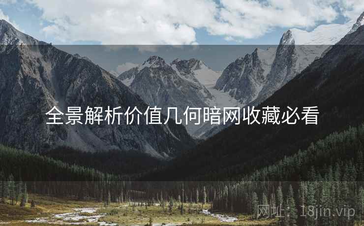 全景解析价值几何暗网收藏必看  第1张