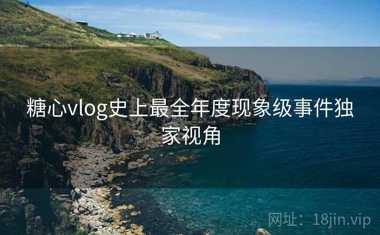 糖心vlog史上最全年度现象级事件独家视角